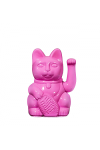 Lucky Cat Miami - Glossy Pink - waving cat
